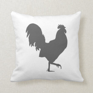 Coussin personnalisable de coq de basse-cour