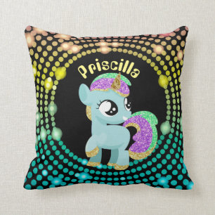 Coussin personnalisable de pièce de filles de