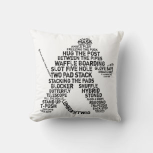 Coussin personnalisable de typographie de gardien