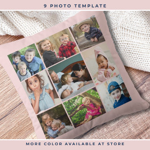 Coussin Personnalisé 9 Photo Collage Famille Garde-Saké ro