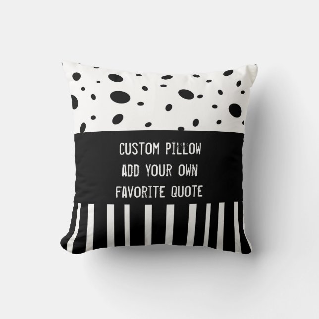 coussin personnalisé ajouter vos propres guillemet (Recto)