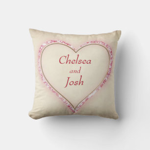 Coussin Personnalisé Amour Coeur Énorme