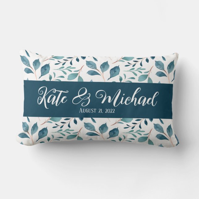 Coussin personnalisé avec nom et date (Recto)