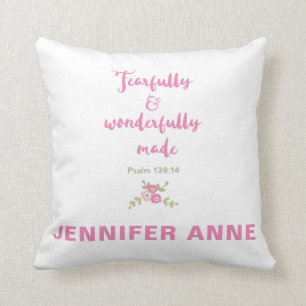 Coussin Personnalisé avec peur et merveilleusement fait Co