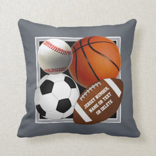 Coussin Personnalisé, Bals Sportifs Coussins, Thème Sporti