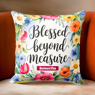 Coussin Personnalisé Béni au-delà de la mesure Christian