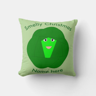 Coussin personnalisé Chou de Bruxelles puant de No