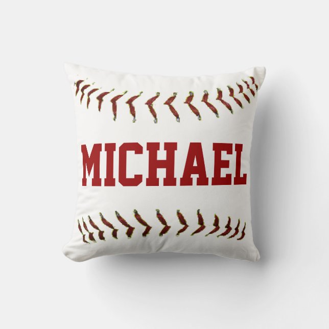 Coussin personnalisé de base-ball (Recto)