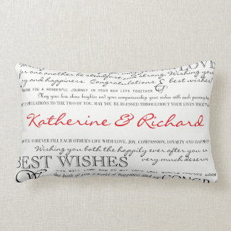 Coussin personnalisé de félicitations