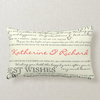 Coussin personnalisé de félicitations
