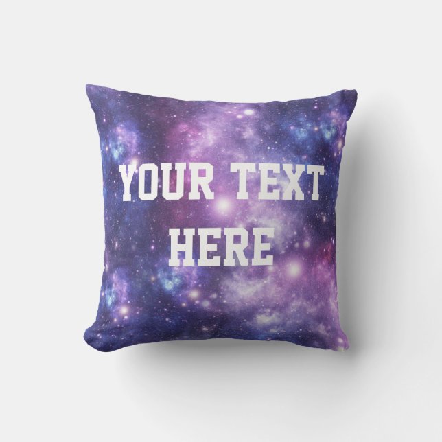 Coussin personnalisé de galaxie