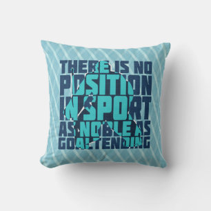 Coussin personnalisé de gardien de but d'hockey de