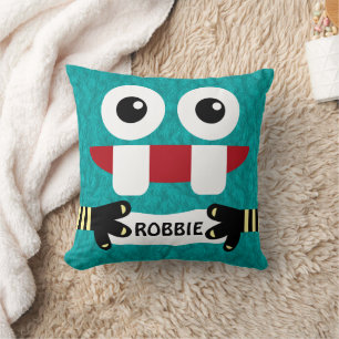 Coussin Personnalisé de l'enfant du petit monstre