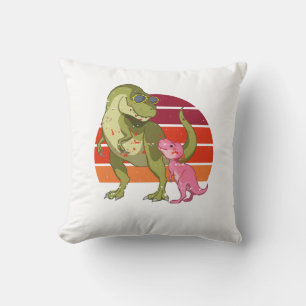Coussin Personnalisé Dino Papasaurus Papa Papa Papa Père F