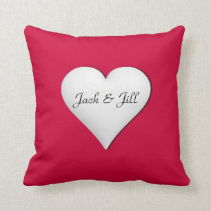 Coussin Personnalisé en forme de coeur