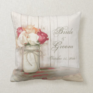 Coussin Personnalisé épousant le carreau de roses de pot