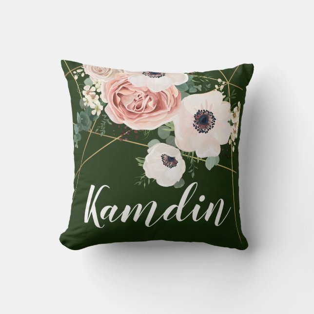 Coussin personnalisé Géométrique Chasseur de Jardi (Recto)