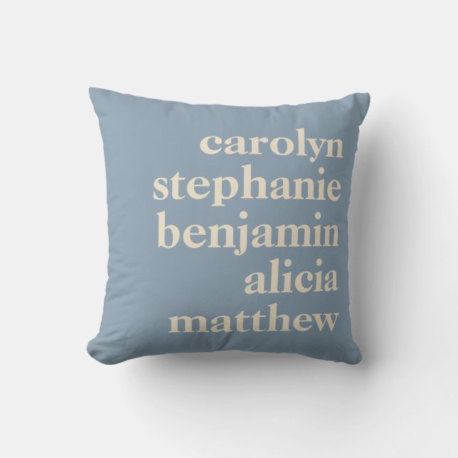 Coussin Personnalisé Grandchildren Noms Style Rustique Ble (Recto)