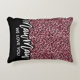 Coussin personnalisé Maw Maw Empreinte de léopard