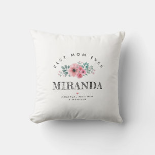Coussin Personnalisé Meilleure maman toujours Mère's Day C