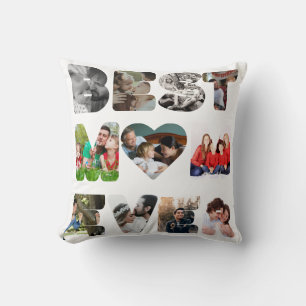 Coussin Personnalisé moderne 11 photo Meilleure maman Jeu