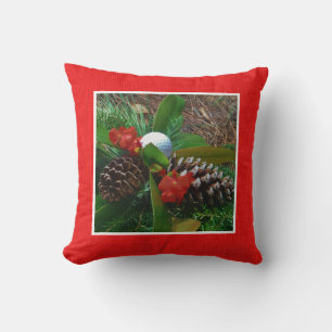 Coussin Personnalisé MONOGRAM solide Rouge ajouter photo