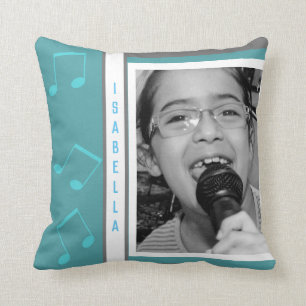 Coussin Personnalisé Né À Chanter Photo Karaoke Music