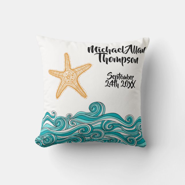 Coussin personnalisé par adoption d'histoire (Recto)
