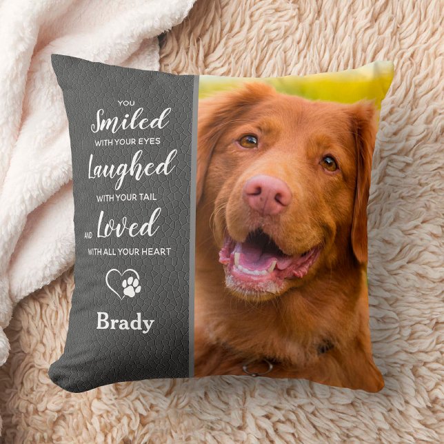 Coussin Personnalisé Pet Mémorial Sympathie Pet Perdre 2 C (Créateur téléchargé)