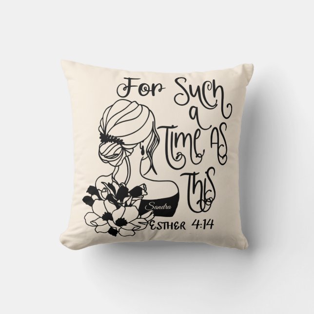 Coussin Personnalisé Pour Une Époque Comme Ce Chrétien (Recto)