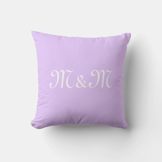 Coussin Personnaliser avec la lettre blanche initiale Nomb (Recto)