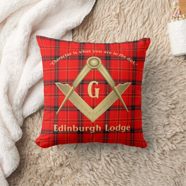 Coussin Personnaliser carré et Compass avec Lodge (Couverture)