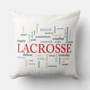 Coussin Personnaliser le nom Lacrosse Coach Merci Mots