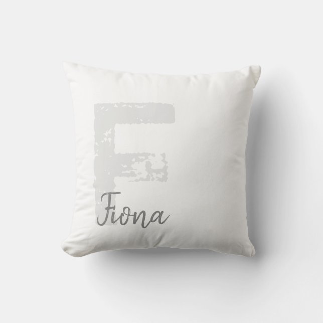 Coussin Personnaliser les couleurs simples minimalistes No (Recto)
