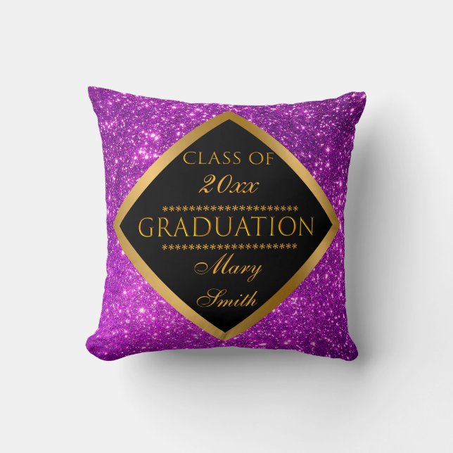 Coussin Personnaliser moderne de luxe Parties scintillant  (Recto)