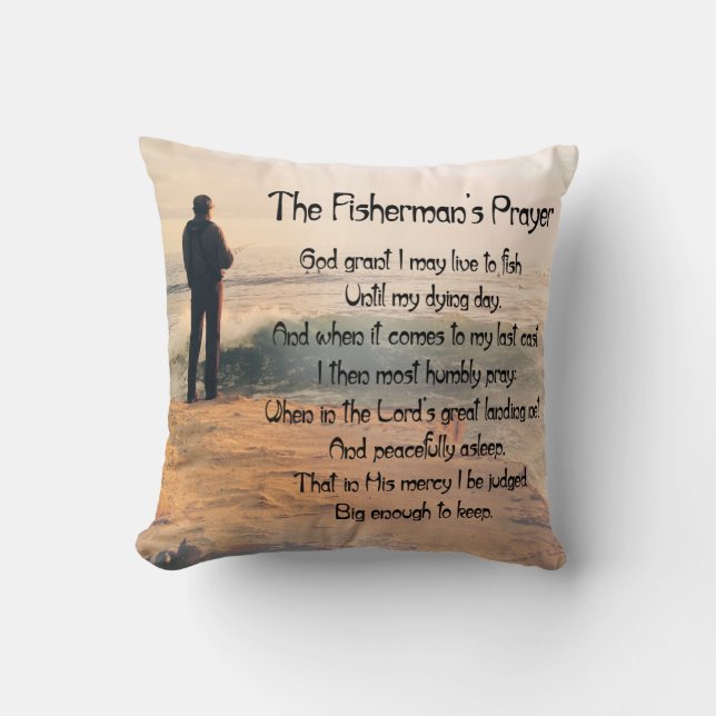 Coussin Personnaliser ProduitLa prière des pêcheurs (Recto)