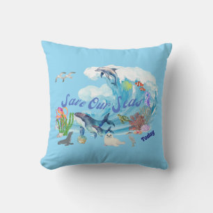 Coussin Personnaliser Sauvons Nos Mers