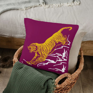 Coussin Personnaliser Tigre Imprimer Safari Faune Concepti