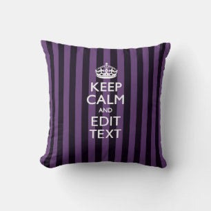 Coussin Personnalisez-le Conserver le calme de votre texte