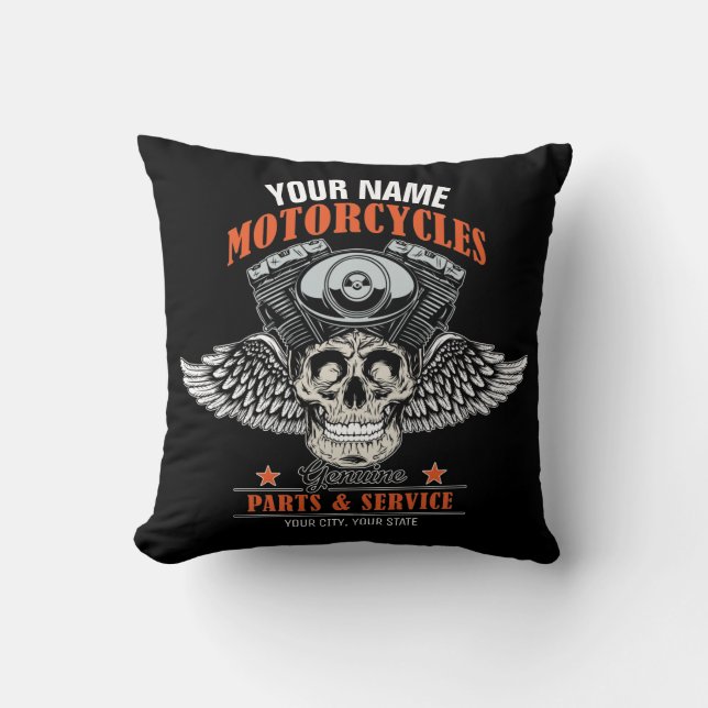 Coussin Personnalized Biker Flying (Recto)