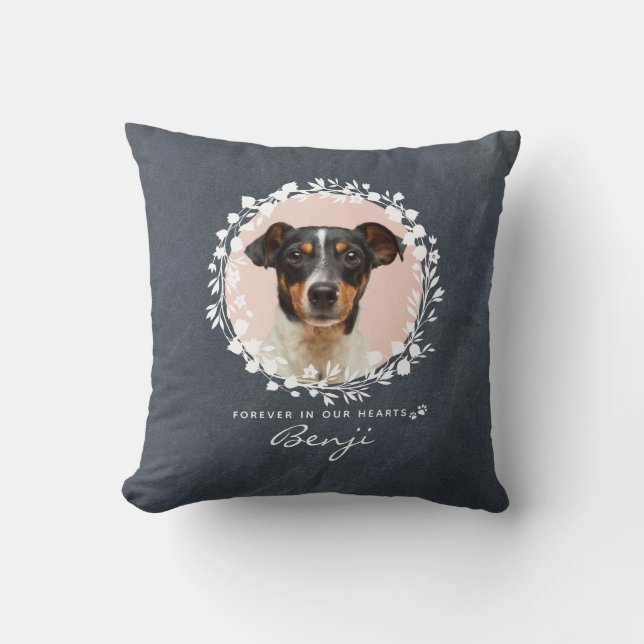 Coussin Perte d'animal de compagnie mémorial chien personn (Recto)