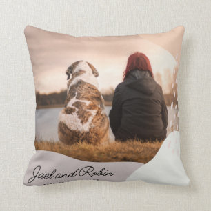 Coussin Pet Dog Memorial Keepsaké Photo Collage Jeter Pil