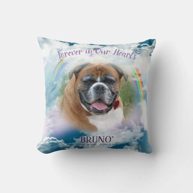 Coussin Pet Mémoriser VOTRE PET PHOTO Pour toujours dans n (Recto)
