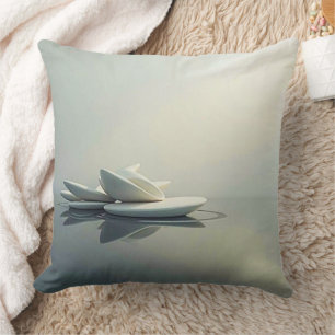 Coussin Pétales flottants en pierre