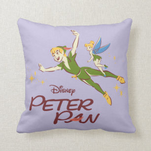 Coussin Peter Pan et Tinkerbell