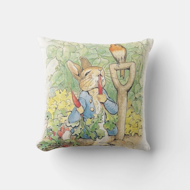 Coussin Peter Rabbit In The Garden - Beatrix Potter (Recto)