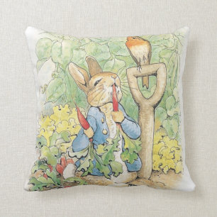 Coussin Peter Rabbit In The Garden - Beatrix Potter