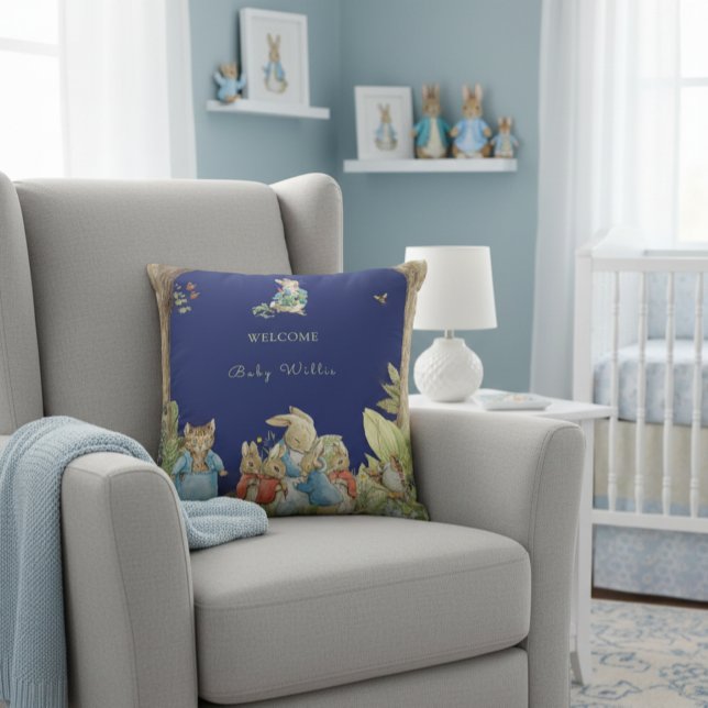 Coussin Peter the Rabbit Forest Friends (Créateur téléchargé)