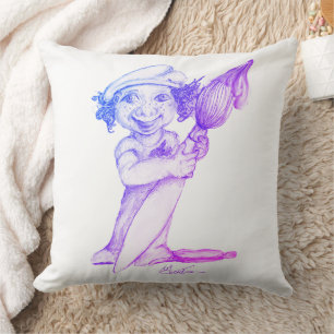 Coussin Petit artiste adorable en herbe 