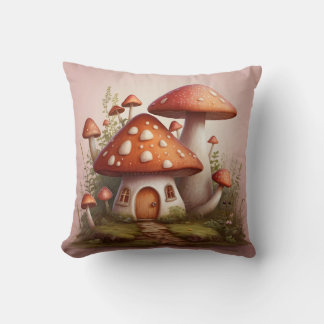 Coussin petit champignon à la maison